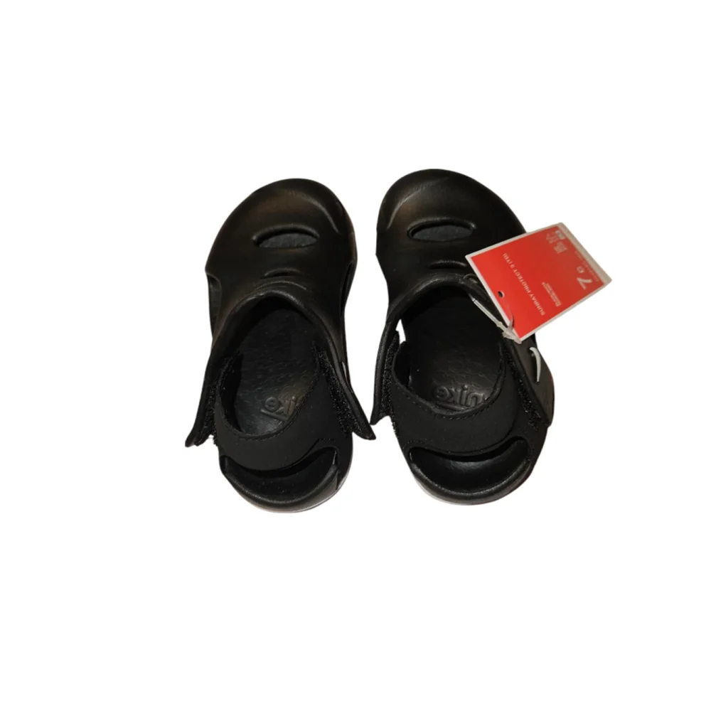 Boys Nike Sunray Protect 3 Sandals Size 7C Black/White New w/box
